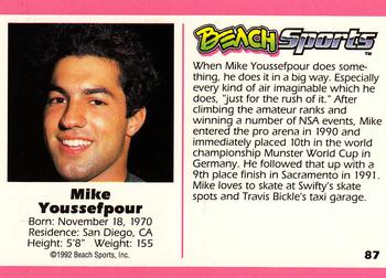 1992 Beach Sports #87 Mike Youssefpour Back